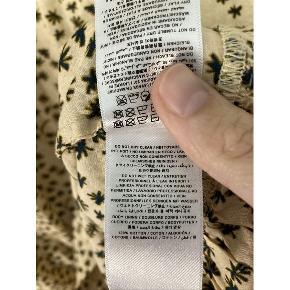 Bonpoint Girls Dress Size 14 Floral Star Print Smocked Spaghetti Strap Sundress - Picture 4 of 8